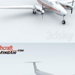 3D model Aircraft Beechcraft King Air B300