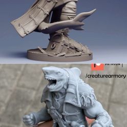 3D model Shark-Man Captain – 3D Print