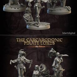 3D model The Carcarodonic Pirate Lords July Release – 3D Print