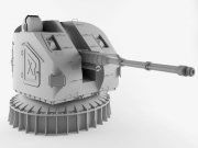 3D model The ship's artillery AK-176