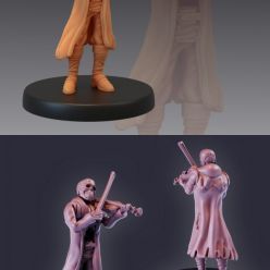 3D model Skeleton Musician Violin