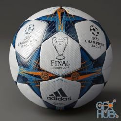 3D model Adidas Uefa Champions League ball