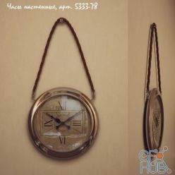 3D model Retro wall clock 5333-78