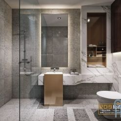 3D model Modern bathroom interior 061