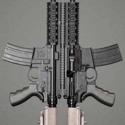 3D model AR-15 Rifle PBR