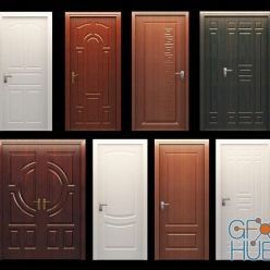 3D model Arabic style doors