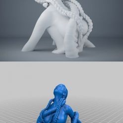 3D model Octopus and woman – 3D Print