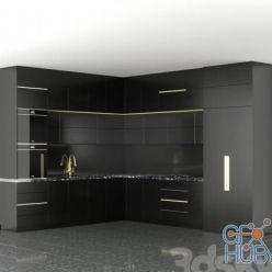 3D model Smeg kitchen