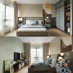 3D model Modern Style Bedroom 562