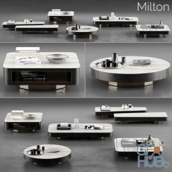 3D model Minotti Milton Coffee Tables set