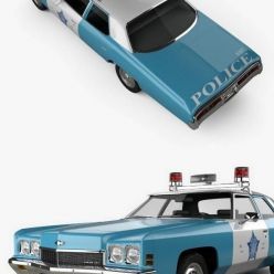 3D model Chevrolet Impala Police 1972