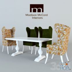 3D model Madisonmccord farmhouse dining set