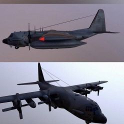 3D model AC-130 Spectre Assault Plane