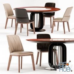 3D model Cattelan Italia Belinda modern chair (max)