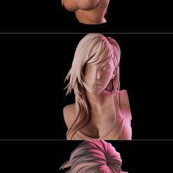 3D model Final Fantasy 7 Tifa Lockhart Bust Sculpt – 3D Print