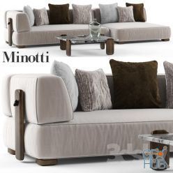 3D model Minotti Florida sofa 2