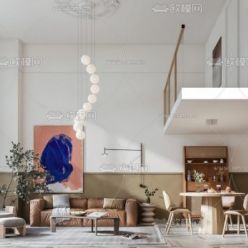 3D model Apartment Interior (Corona) 02