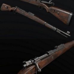 3D model Kar98k German WW2 Rifle PBR
