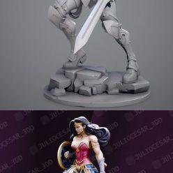 3D model Wonder Woman Fanart – 3D Print