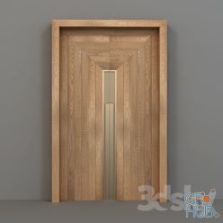 3D model Wooden door custom made wood wood bipolar