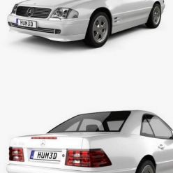 3D model Mercedes-Benz SL-class (R129) 2002 car