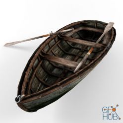 3D model Old boat 1