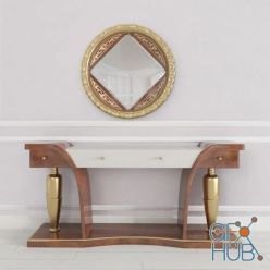 3D model Table with mirror The Palm by Turri