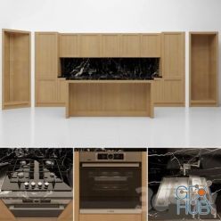 3D model Arredamenti Legno Vivo Kitchen (max 2014, obj, fbx)