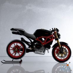 3D model Ducati Monster 896