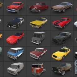 3D model Cubebrush – American Cars Ultimate Collection