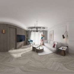 3D model Nordic Style Interior 024