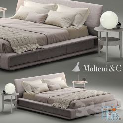 3D model Bed BEDS CLIP Molteni