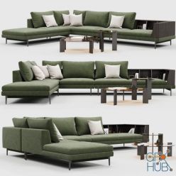 3D model Kim Sofa 2