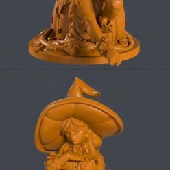 3D model Pumpkin Witch Mävka – 3D Print