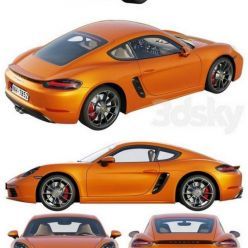 3D model Porsche 718 Cayman S