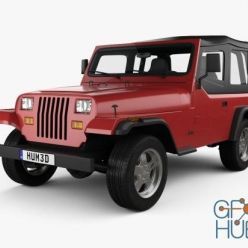 3D model Hum 3D Jeep Wrangler YJ 1987