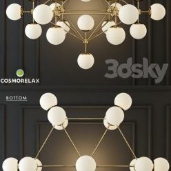 3D model CHANDELIER MODO CHANDELIER WHITE GLASS DESIGNED BY JASON MILLER 21