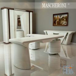 3D model Set of office furniture MASCHERONI