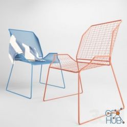 3D model Metal chair