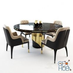 3D model Charla chair and Littus table