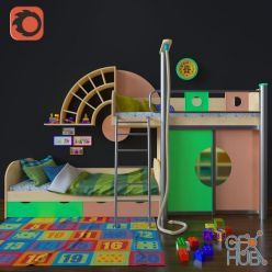 3D model Children's furniture Over the Rainbow