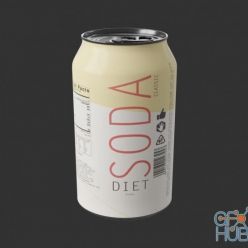 3D model Can Diet Soda