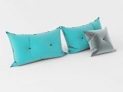 3D model Pillows with buttons