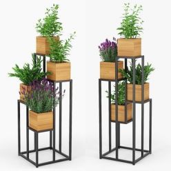 3D model Quadrant plant stand