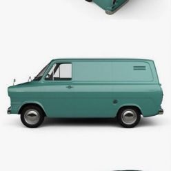 3D model Ford Transit Panel Van 1965