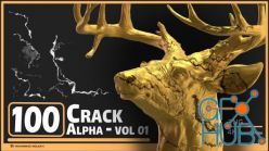 PBR texture ArtStation – 100 Crack Alpha – Vol 01