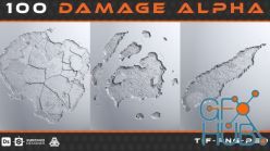 PBR texture ArtStation – 100 Damage Alpha – vol 01