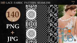 PBR texture ArtStation – 140 LACE FABRIC PATTERN SEAMLESS-vol 5