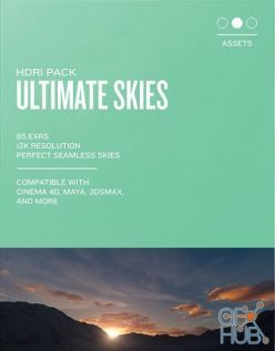 PBR texture GreyscaleGorilla HDRI Pack: Ultimate Skies (12K EXR)