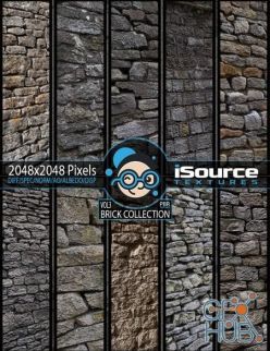 PBR texture Brick Collection Merchant Resource - Vol3 (PBR Textures)